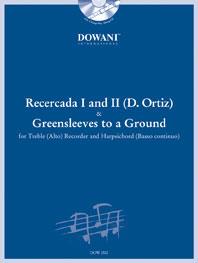 Recercada I in G minor and II in G Major - Greensleeves to a Ground for Treble (Alto) Recorder and BC - skladby pro altovou flétnu